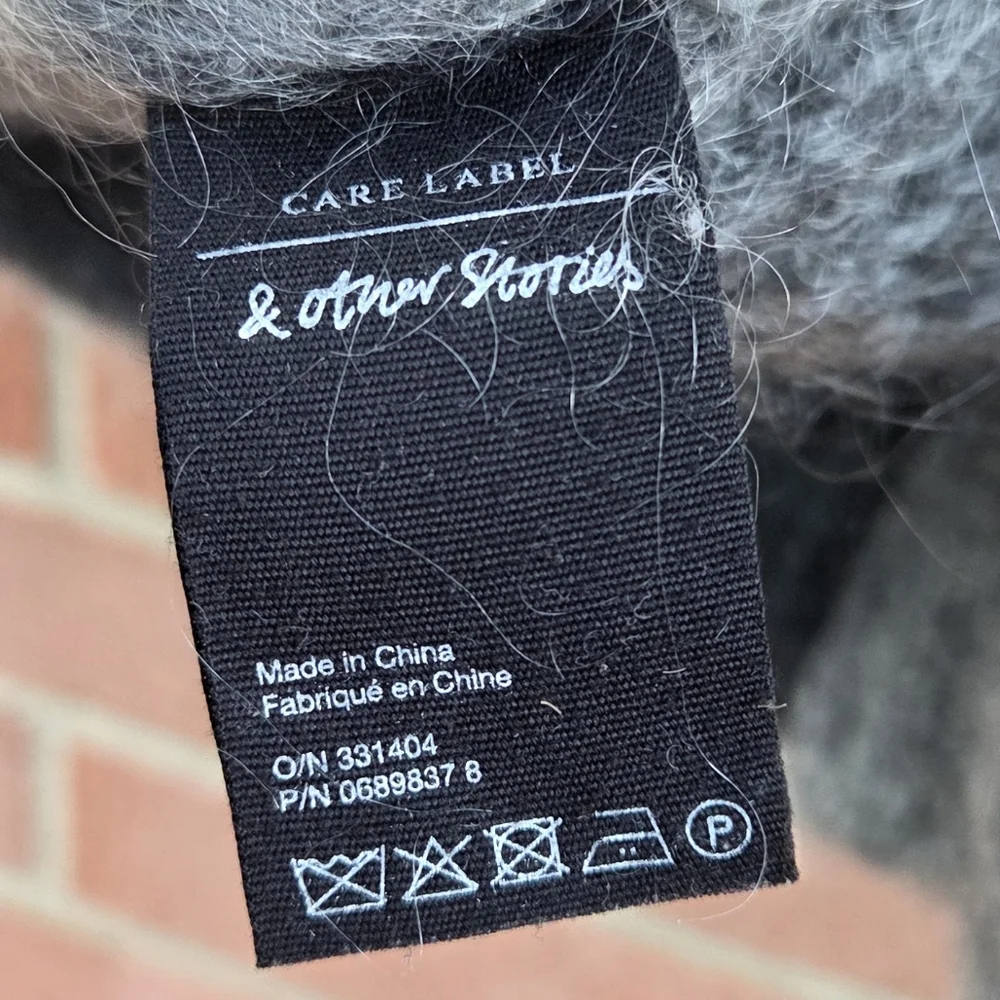 & Other Stories Gray Crew Neck Sweater - Picture 7 of 8